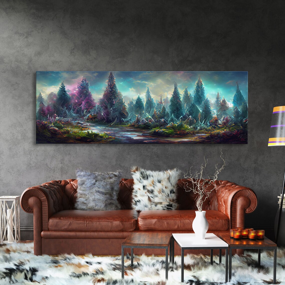 High Fantasy Forest Art Print, RPG Concept Art - Image 3