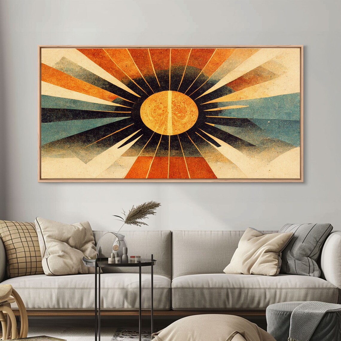 Abstract Midcentury Modern Sunburst Art Print - Image 5
