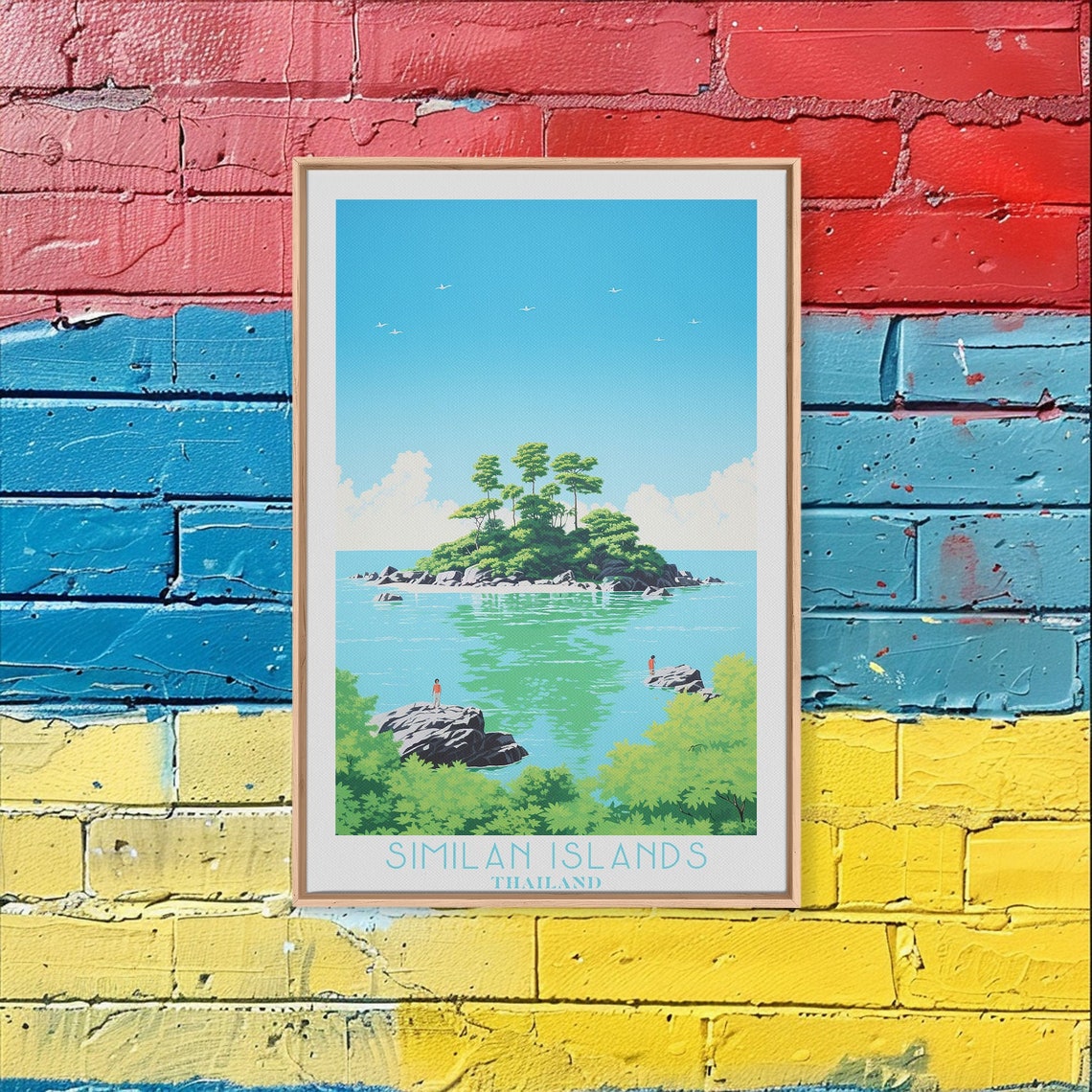 Similan Islands Thailand Tropical Islet Turquoise Water Beach Poster - Image 4