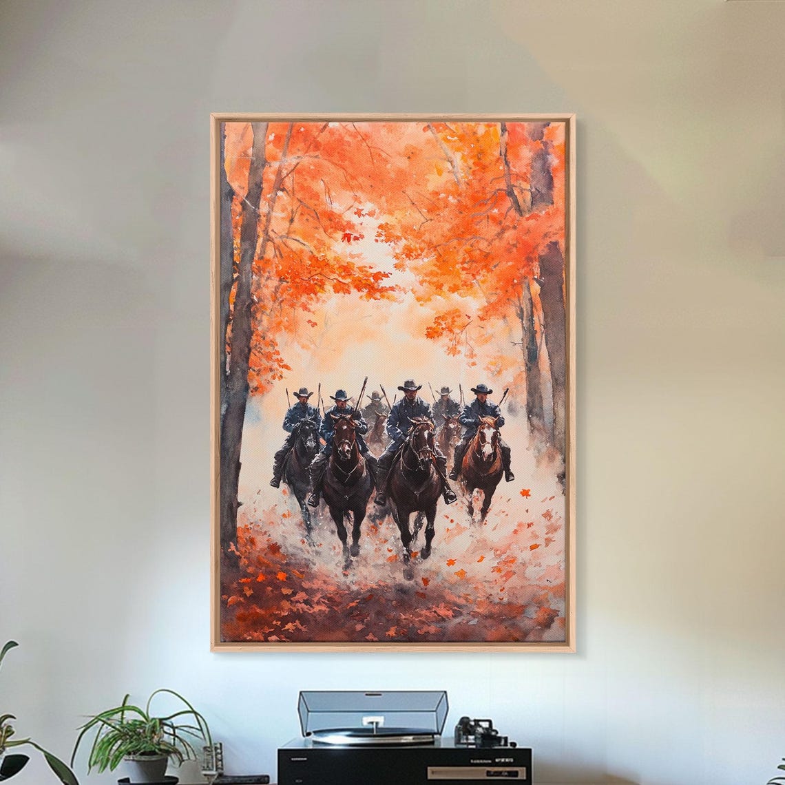 The Posse In Autumn, Wild West Decor