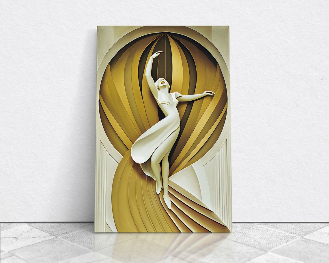Ballerina Art Deco Poster Print, 1930s Retro - Image 6