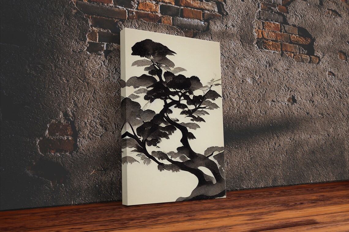 Black and White Japanese Maple Tree Wall Art Print - Image 6