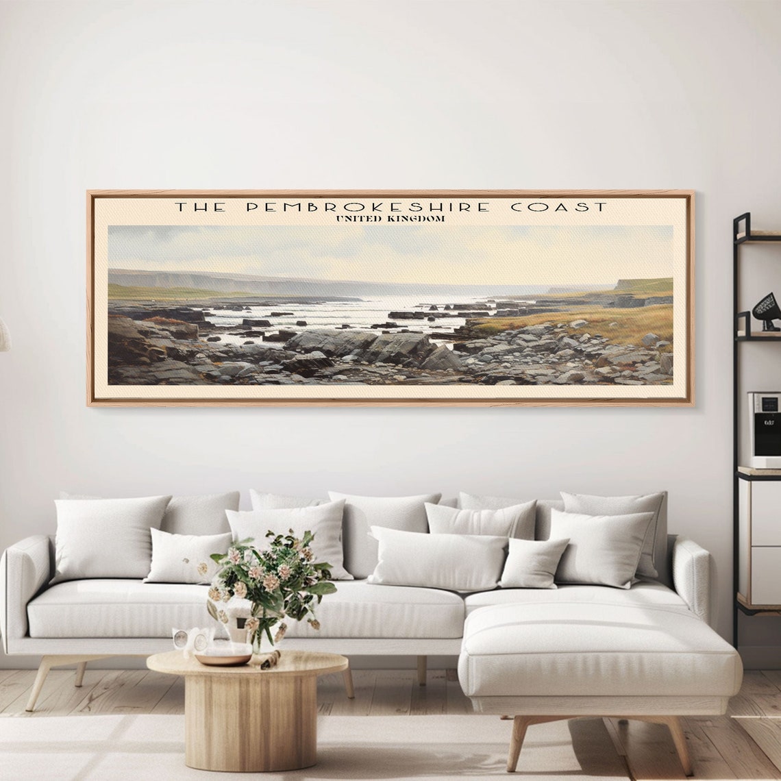 Pembrokeshire Coast United Kingdom Rocky Shore Waves Travel Poster - Image 4