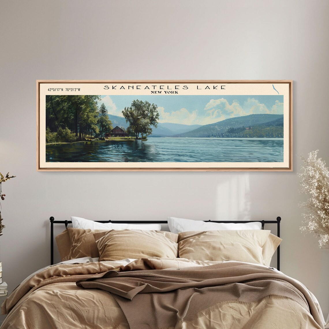 Skaneateles Lake New York Travel Poster, Scenic View