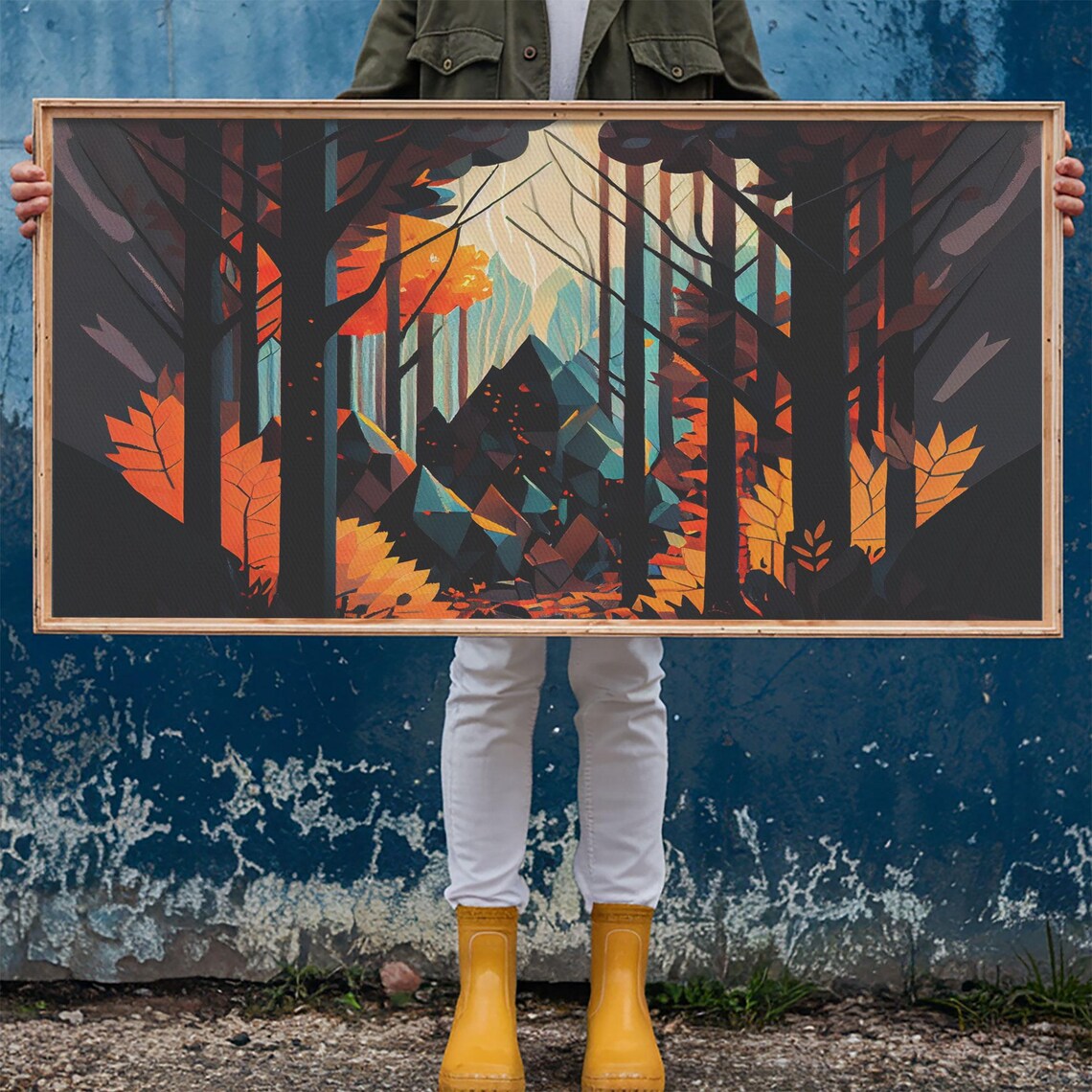 Forest Fire Seen Through A Kaleidoscope Art Print - Image 6