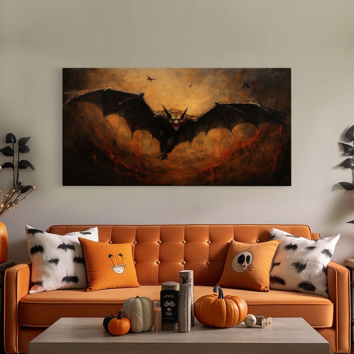 Vampire Bat Vintage Poster, Dark Academia Halloween Art - Image 6