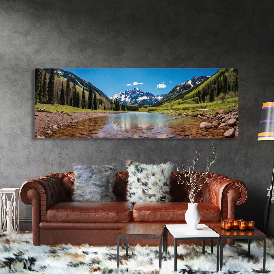 Maroon Bells Aspen Colorado Snow Peaks Lake Reflection View Poster