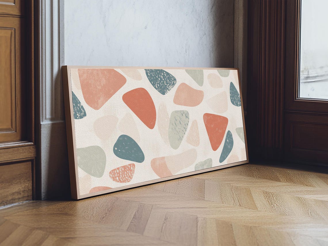 Abstract Shapes Geometric Wall Art Print Mcm Style Home Decor Above Sofa Art Home Decor - Image 6