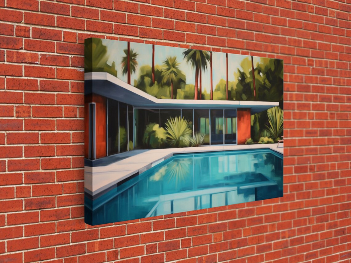 Mid-Century House Retro Architecture Art Print - Image 2