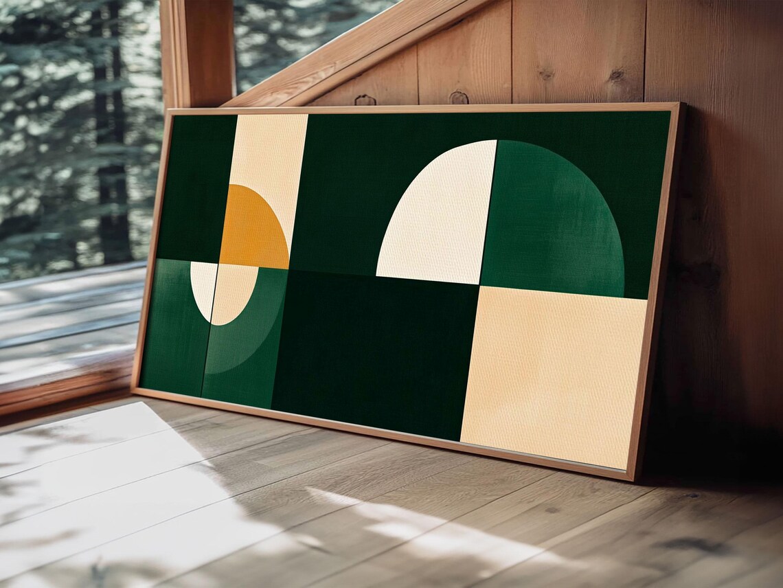 Mid Century Modern Wall Art, Living Room Decor - Image 4