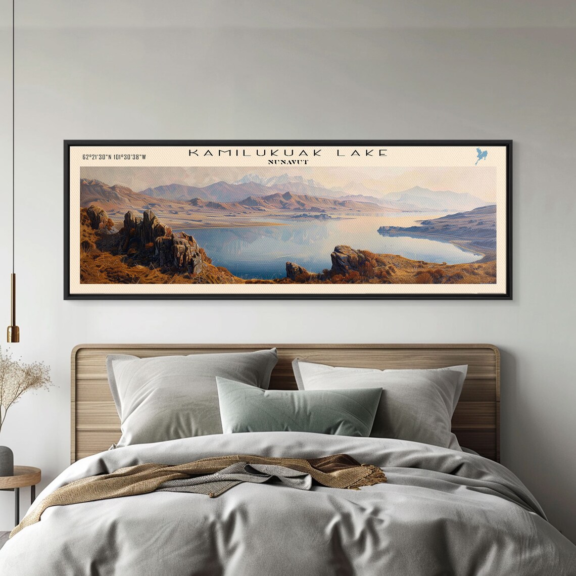 Kamilukuak Lake Nunavut Arctic Tundra Golden Hills Sunset Poster - Image 4