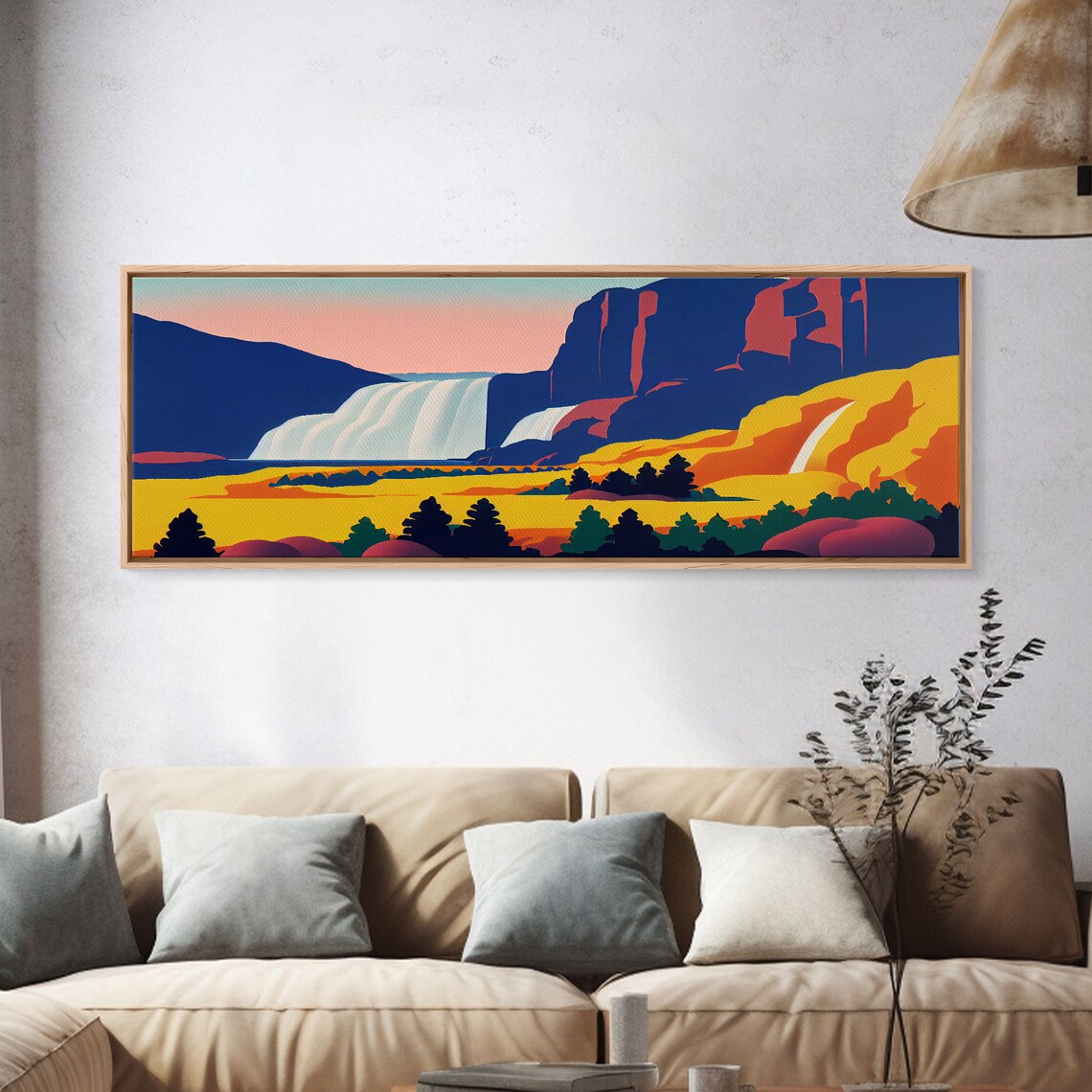 Psychedelic Secret Waterfall, Trippy Abstract Art Print - Image 4
