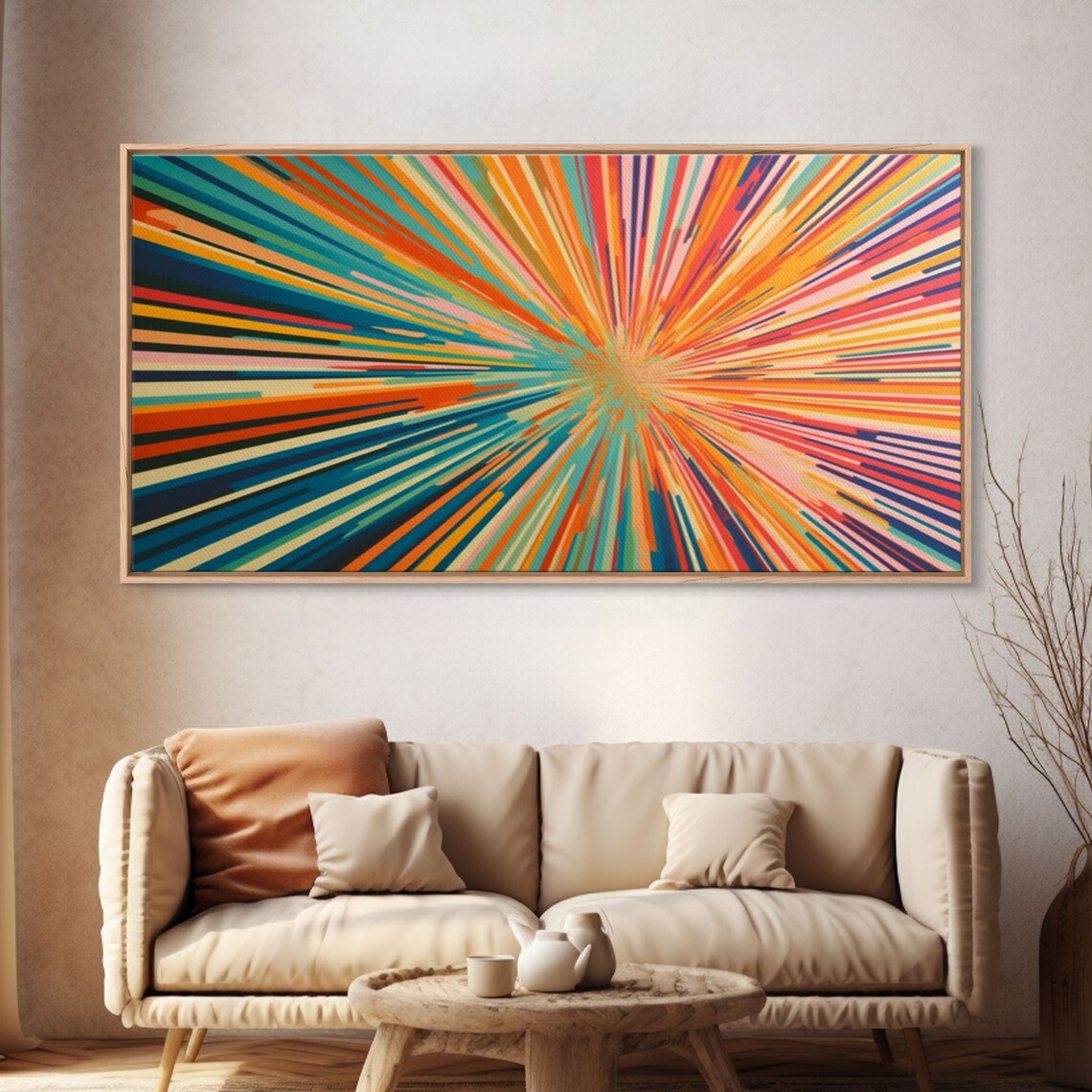 Mid-Century Modern Light Speed Tunnel, Art Print - Image 4