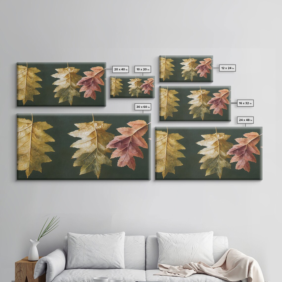 Autumn Leaf Arrangement, Fall Decor Wall Art - Image 2
