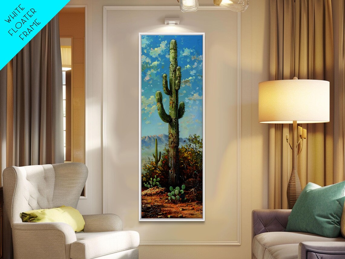 Saguaro Cactus Desert Landscape Southwest Botanical Nature Art Poster - Image 6