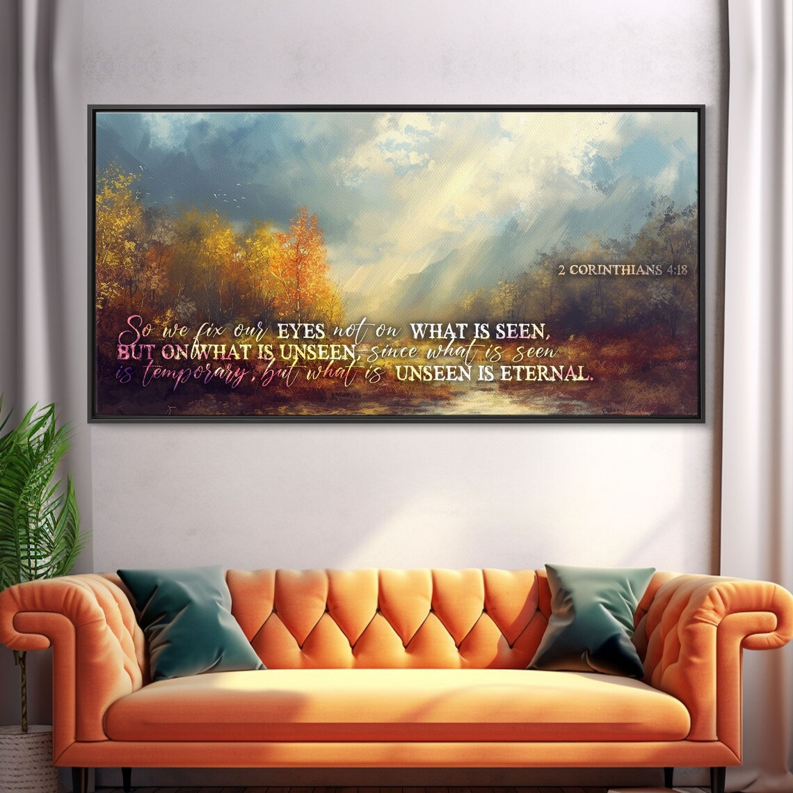 2 Corinthians 4:18 Scripture Art Print, Bible Verse - Image 5