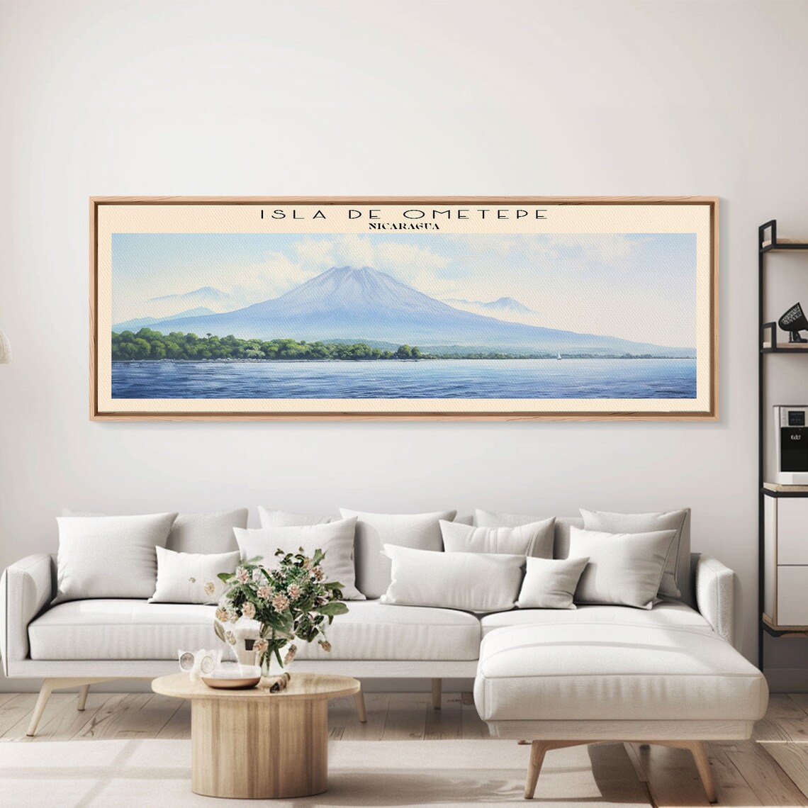 Isla De Ometepe Framed Print Travel Poster Panoramic Wall Art Home Decor Gift For Travel Lover Wall Hanging - Image 6
