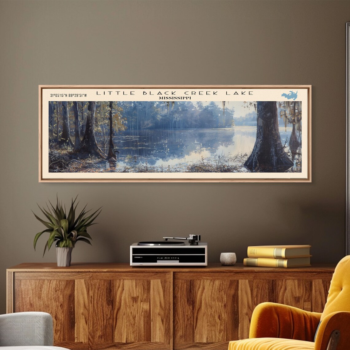 Little Black Creek Lake Mississippi Travel Poster - Image 3