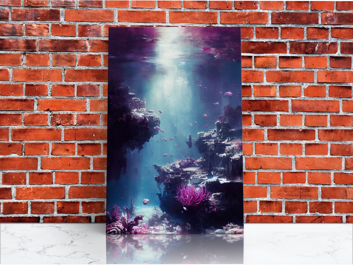 Under The Sea Coral Reef Ocean Wall Art Print - Image 4