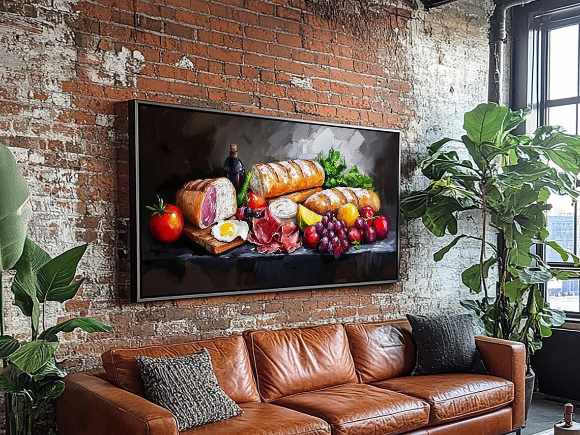 Charcuterie Board Kitchen Decor, Modern Food Art Print - Image 4
