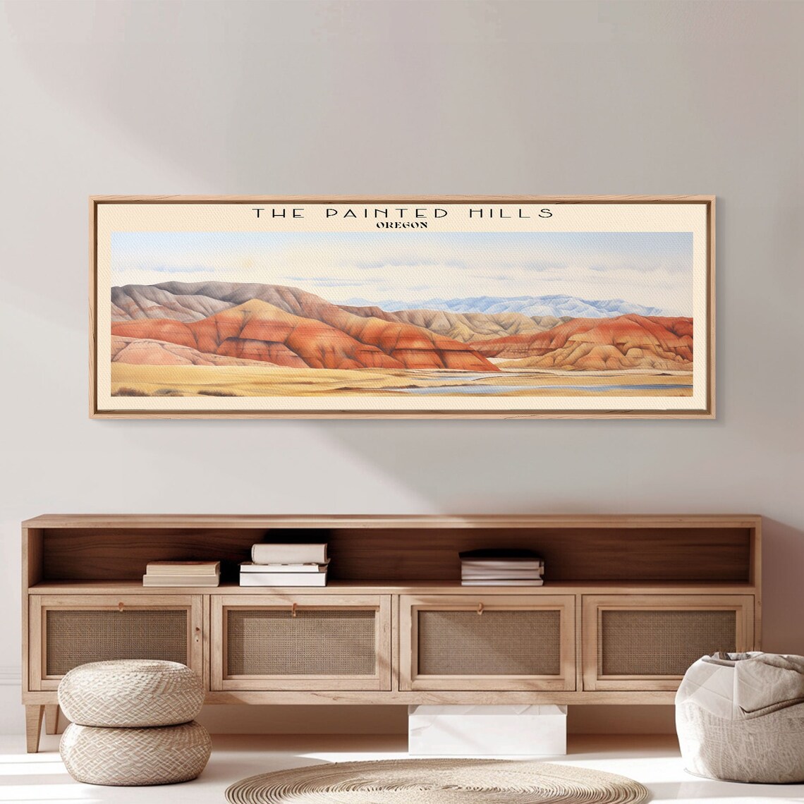 The Painted Hills Retro Travel Poster, Panoramic - Image 4