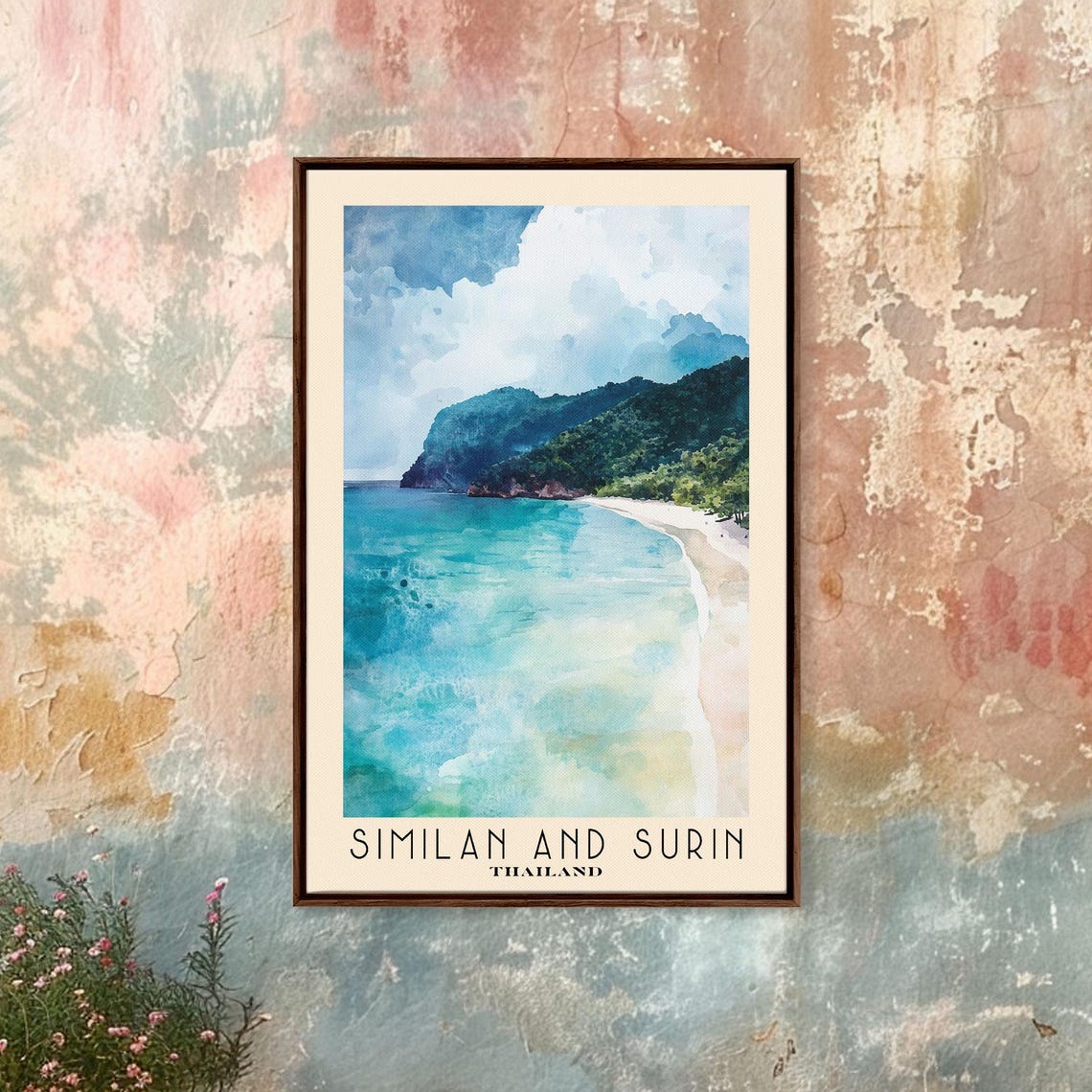 Similan And Surin Thailand Turquoise Bay White Sand Headland Poster - Image 3