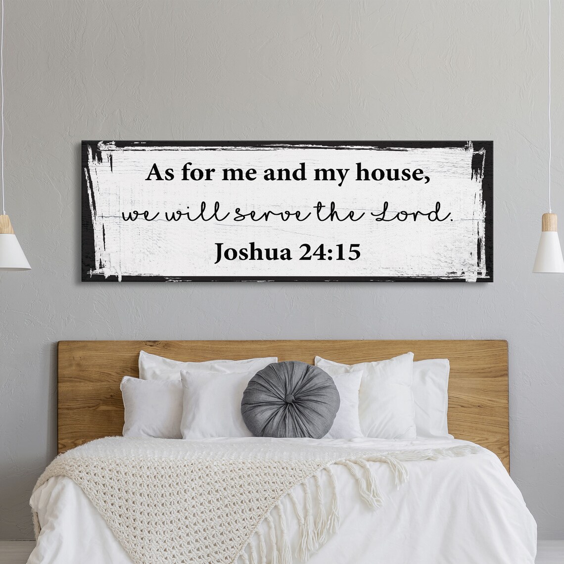As For Me And My House, Joshua 24:15 Art Print - Image 6