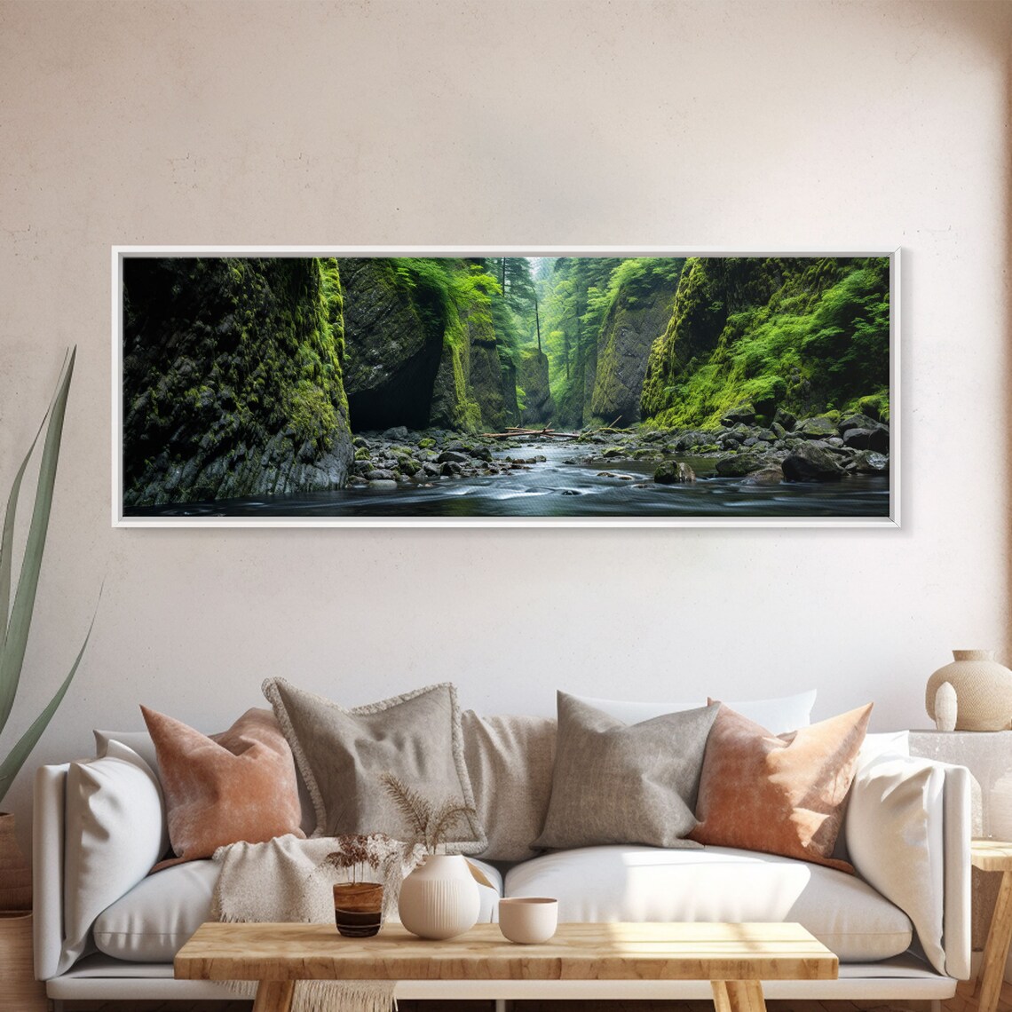Oneonta Gorge Columbia River Panorama Travel Poster - Image 4