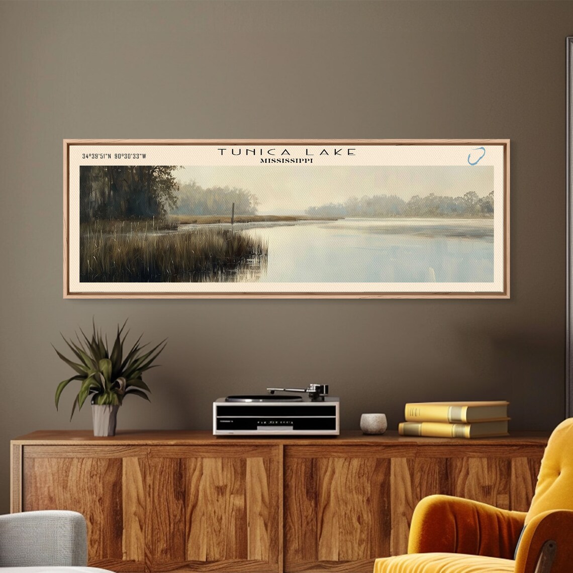 Tunica Lake Mississippi Travel Poster, Lake House Decor - Image 4