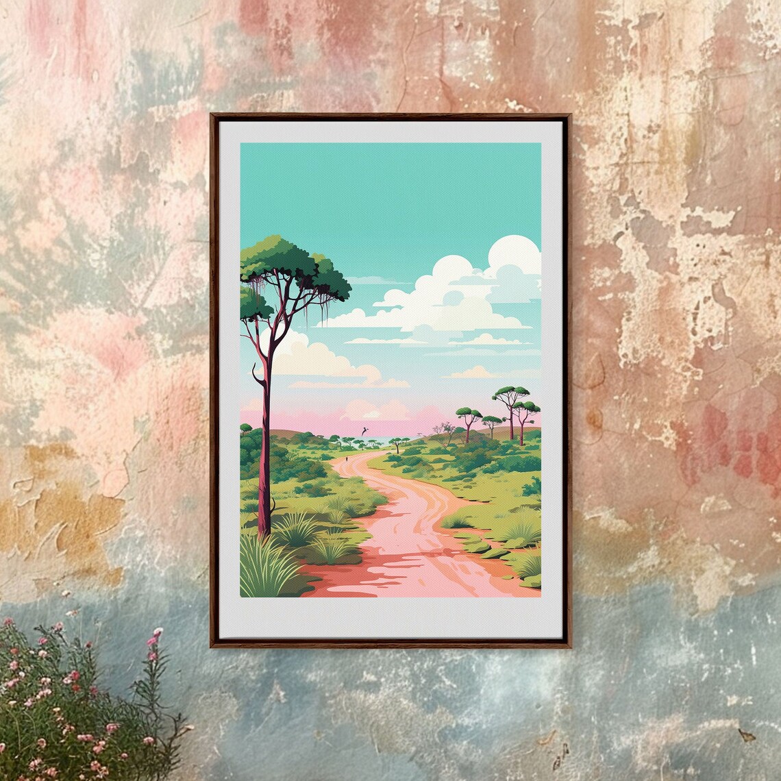 Kruger National Park South Africa Bushveld Safari Road View Poster - Image 5