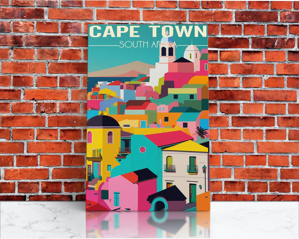 Cape Town South Africa Wall Art Africa Travel Poster Travel Wall Print Travel Poster Travel Wall Art Wall Print - Image 3