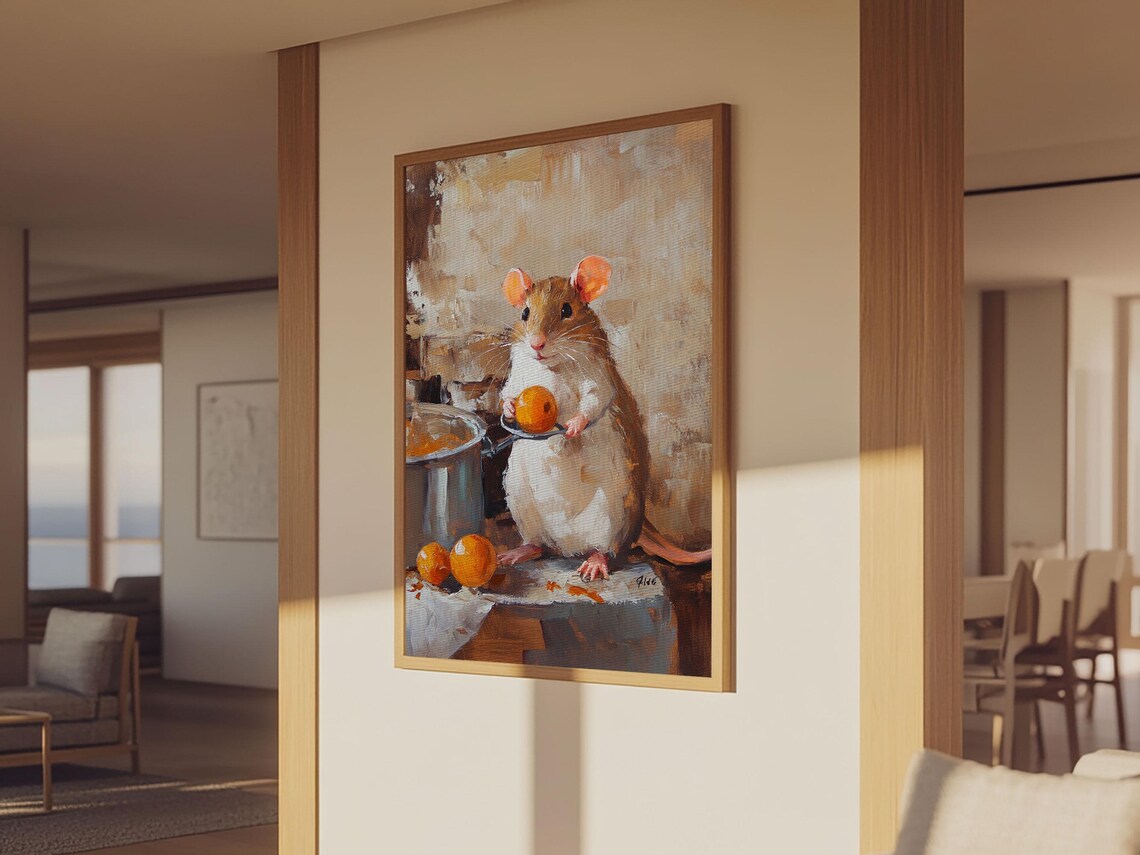 Rats With Jobs: Rat Chef Cooking Stew Art Print - Image 5