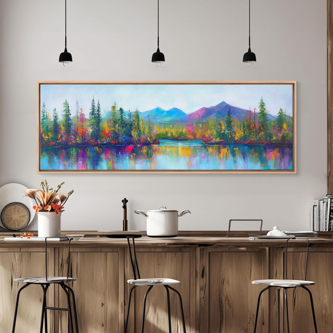Abstract Landscape Surreal Art Print, Panoramic Fantasy - Image 3