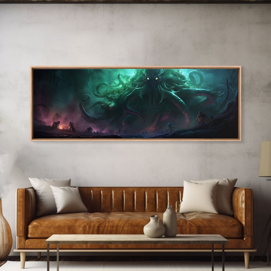 Rise Of Cthulhu Gothic Cosmic Horror Art Print