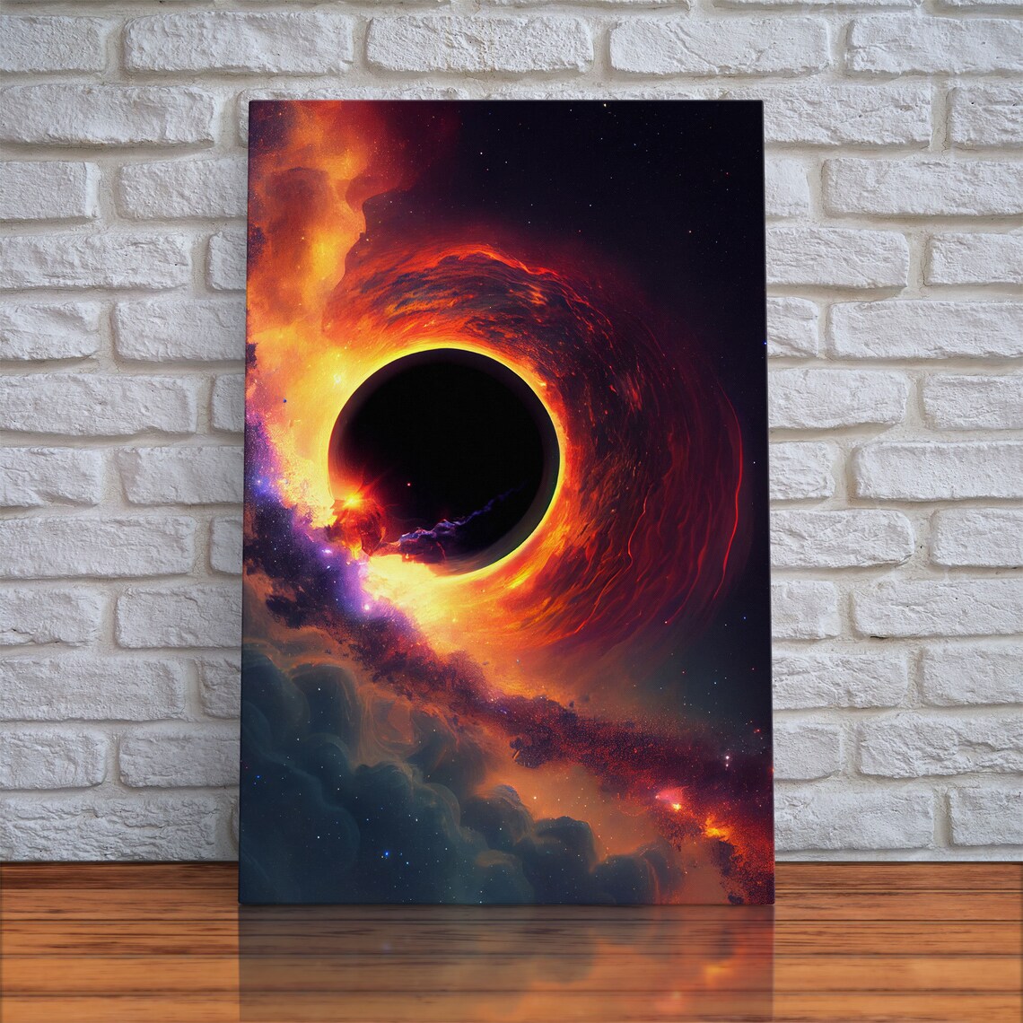 View Of A Black Hole, Space Sci-Fi Art Print - Image 4