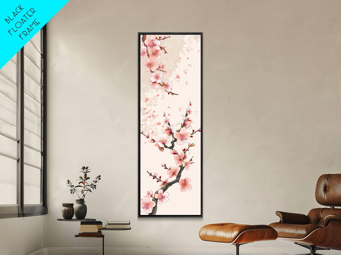 Cherry Blossom Branches, Ukiyo-E Woodblock Art Print - Image 2