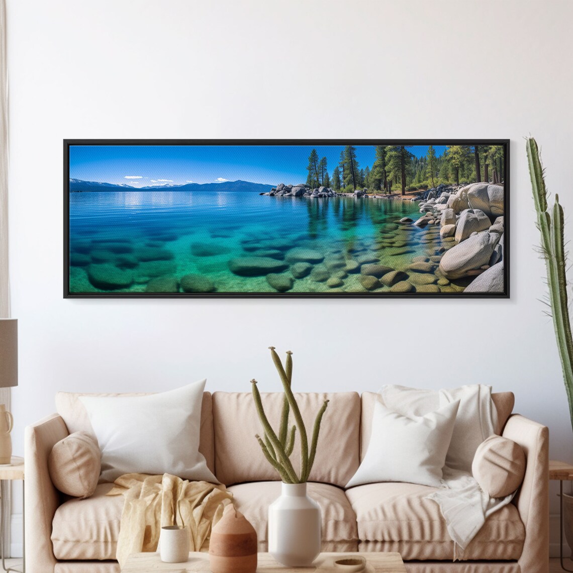 Lake Tahoe California Panoramic Travel Poster - Image 5