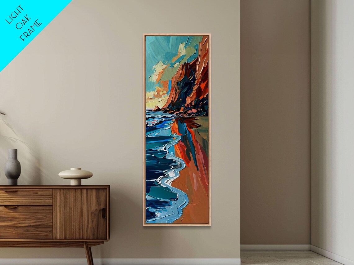 Vibrant Sunset Over Snow Capped Mountain And Forest Striking Framed Print For Rustic And Natural Wall Art Display - Image 2