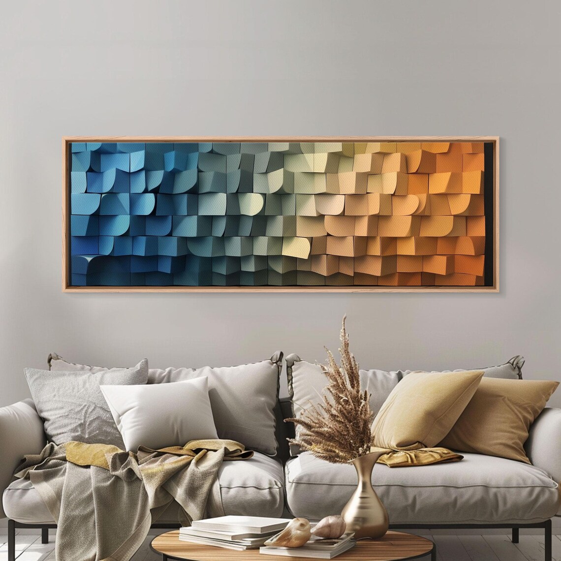 Cubism Dreams Of The Coast, Geometric Art Print - Image 6