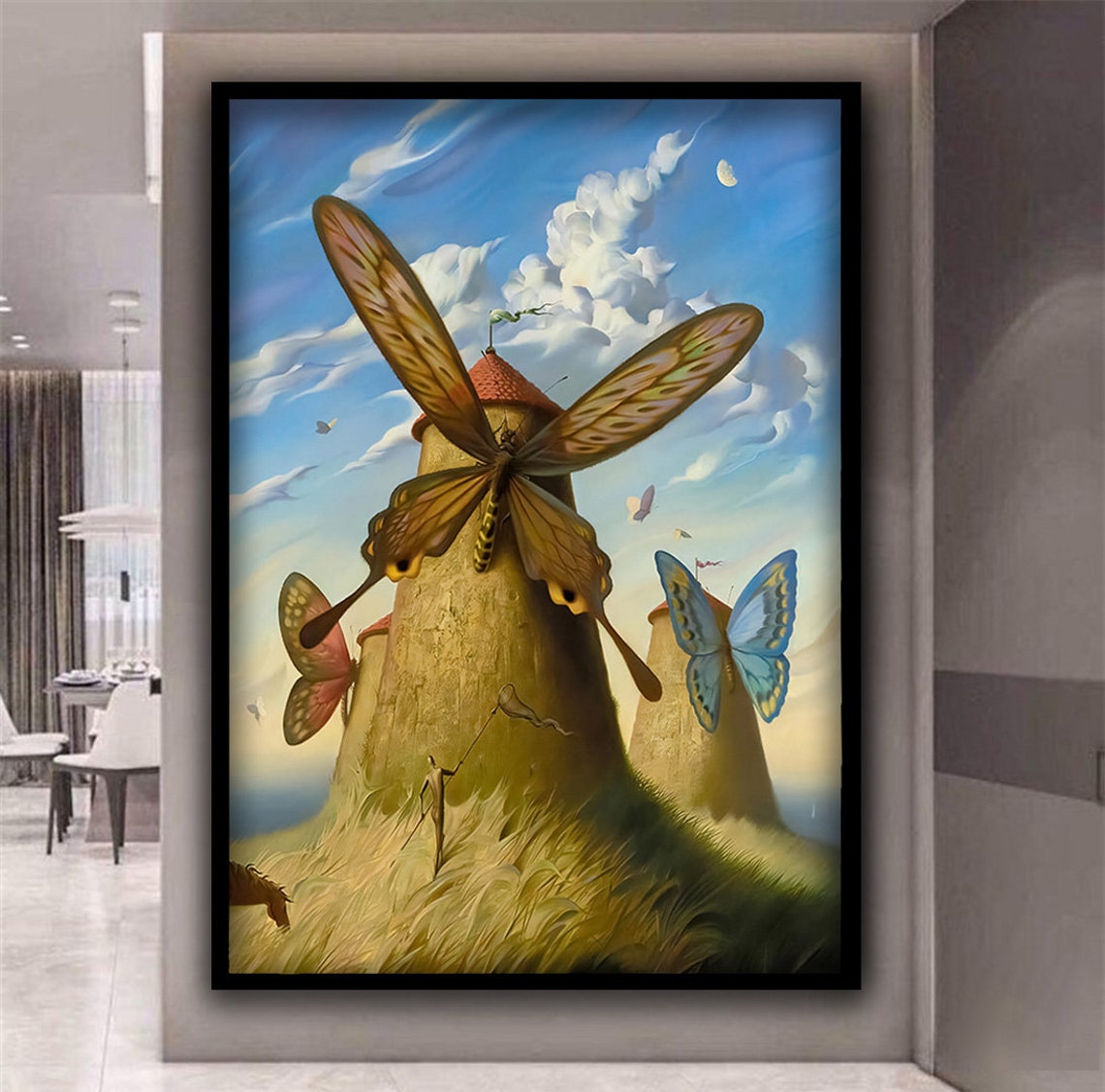 Vladimir Kush Painting Vladimir Kush Land Of Butterflies Print Gift For Art Lover Vladimir Kush Poster Print Surreal Art - Image 4