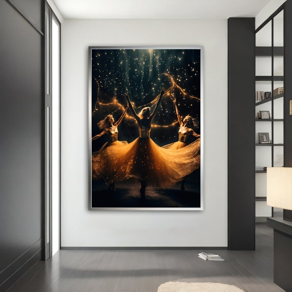 Ballerina Painting Abstract Ballerina Print Wall Art Ballerina Wall Decor Dance Woman Decor For Gift