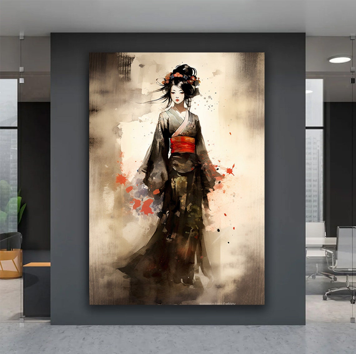 Japanese Woman Print Geisha Wall Art Japan Woman Wall Decor Japanese Style Painting Ethnic Woman Art Woman Art Print - Image 5