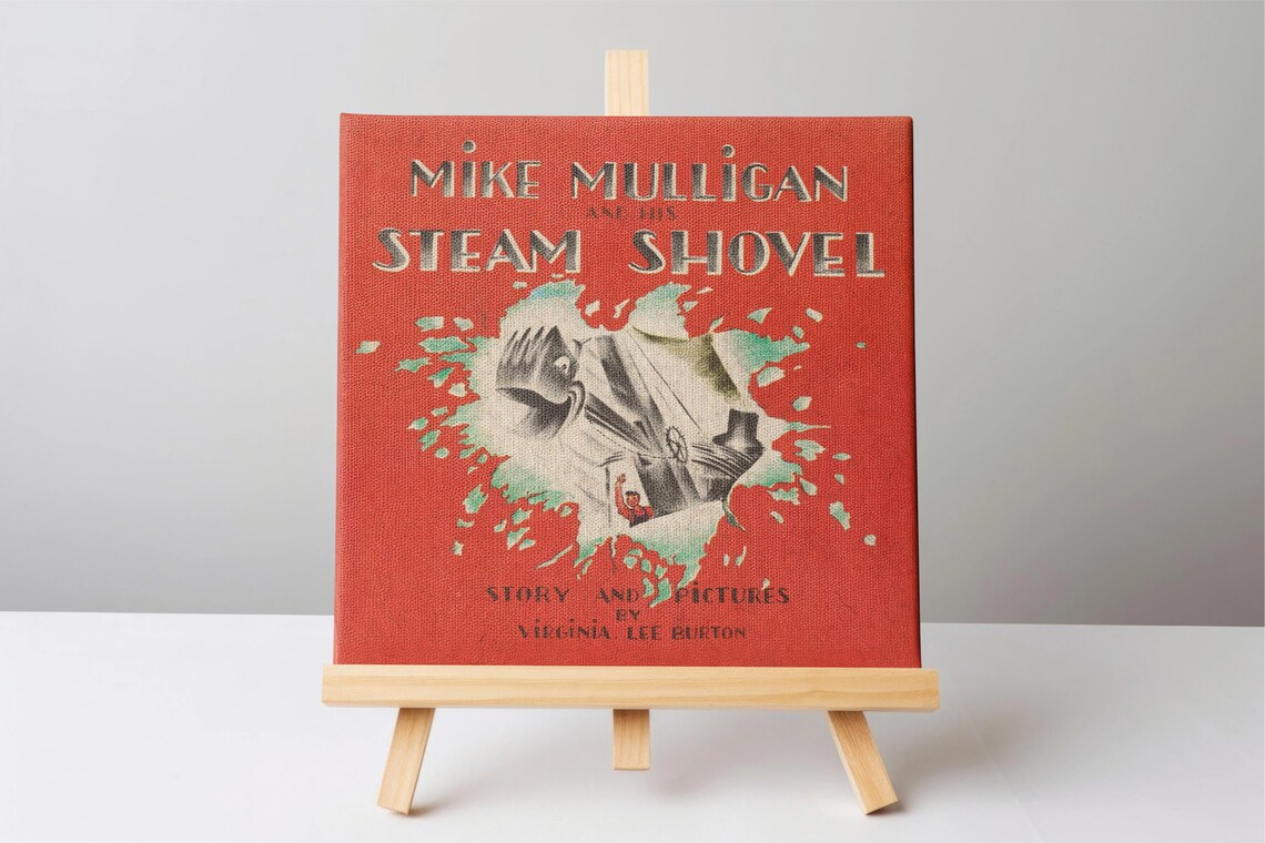 Mike Mulligan and His Steam Shovel Vintage Children Book Cover Print - Image 2