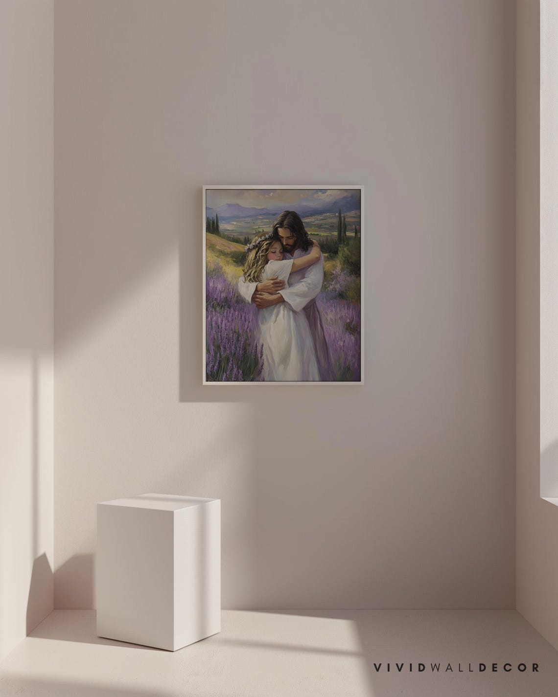 Love Of Jesus Art Print Jesus Hugging Girl Christian Wall Art Inspirational Faith Decor Lds Prints Bible Verse Spiritual Home Decor - Image 4