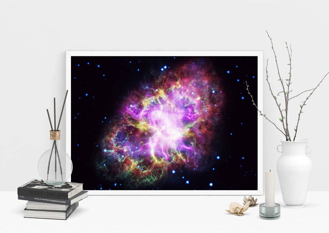 Astronomy Gifts Space Poster, Pink Butterfly Galaxy - Image 2