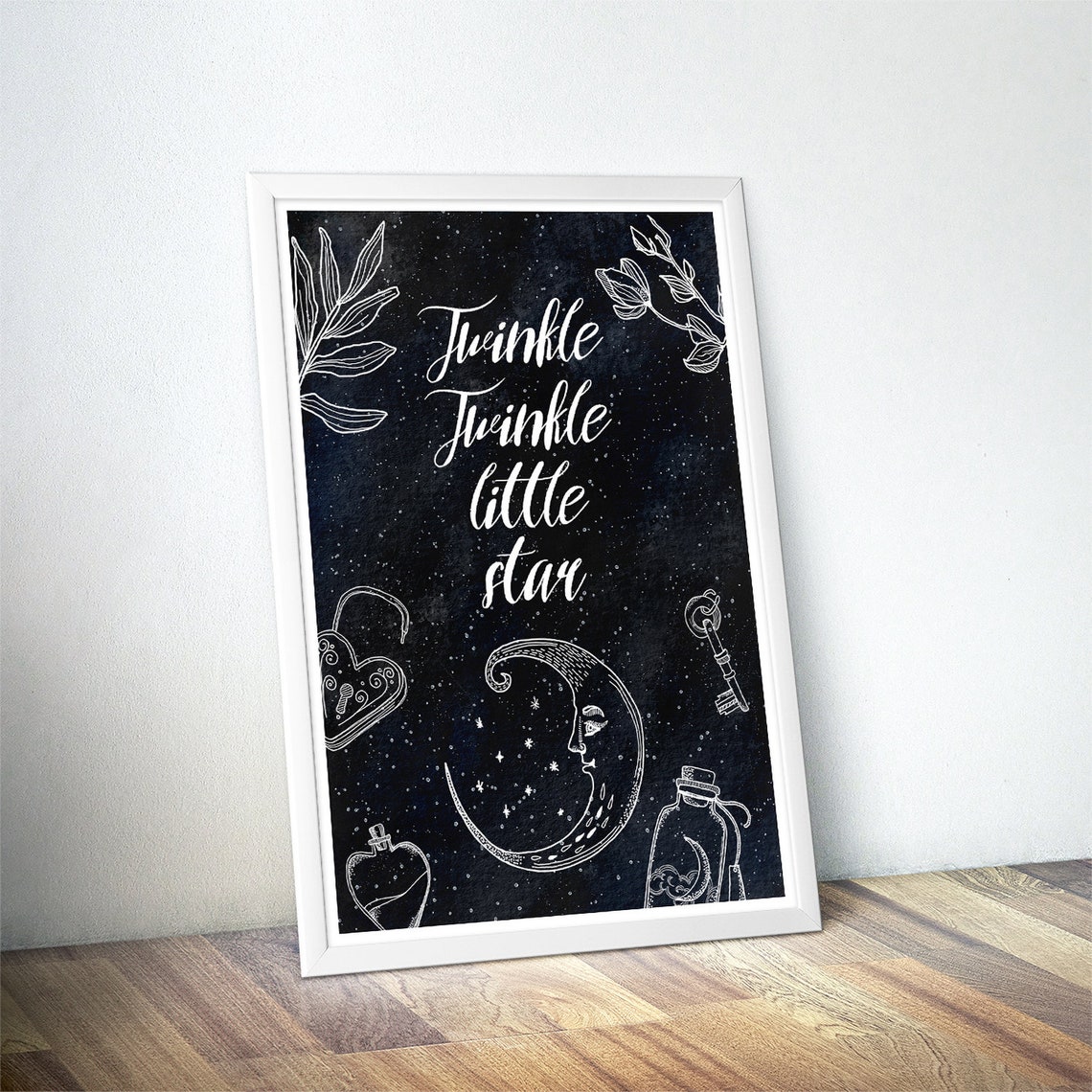 Twinkle Twinkle Little Star Print Mindfulness Gift Constellation Print Astrology Gifts Astrology Poster Nursery Poster - Image 3