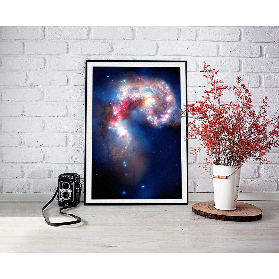 Outer Space Astronomy Poster, Hubble Galaxies - Image 2