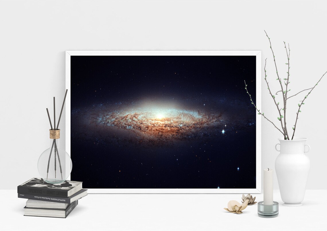 Hubble UFO Galaxy Poster, Outer Space Art Print - Image 2