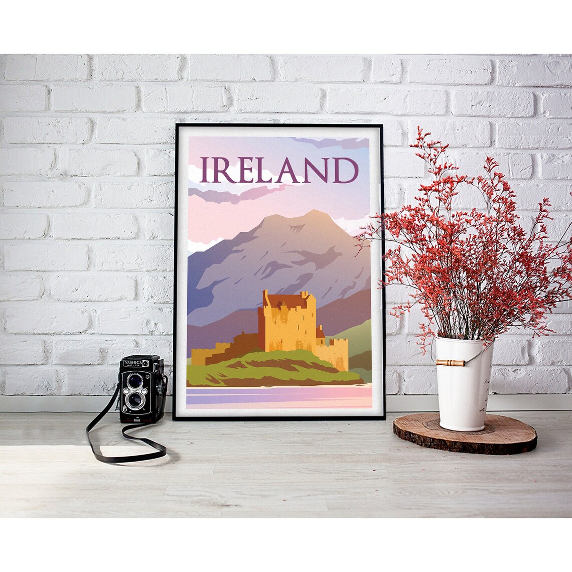Ireland Vintage Travel Poster, Minimalist Art Print - Image 2