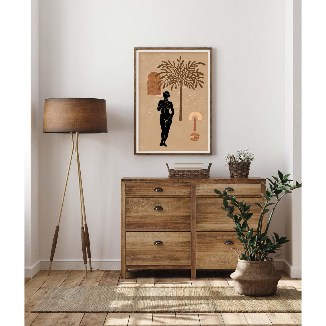 Female Celestial No12 Celestial Art Boho Art Naked Woman Art Fashion Prints Nude Figure Art - Image 2